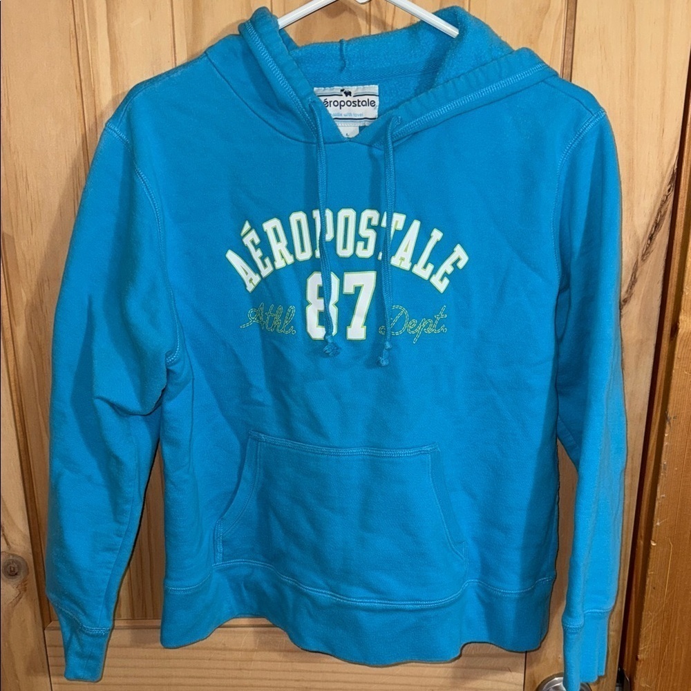 Aeropostale Turquoise Hoodie with Logo